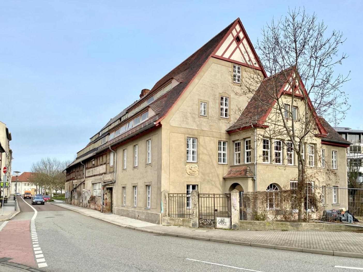 Schwemmeansicht von Süden