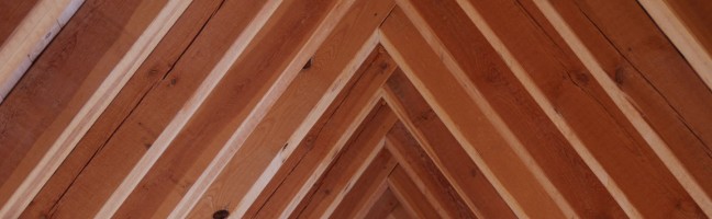 Blick in neuen Dachstuhl